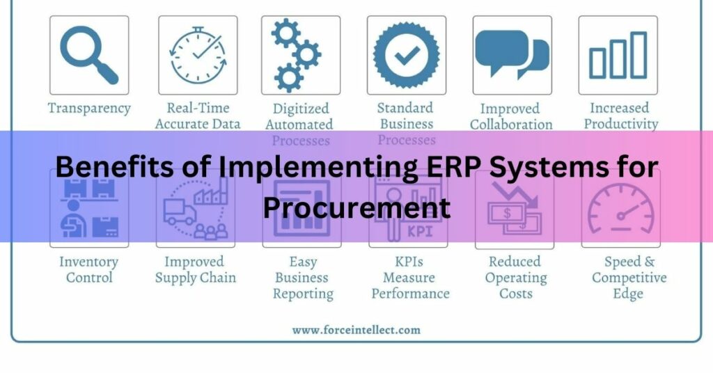 Benefits of Implementing ERP Systems for Procurement