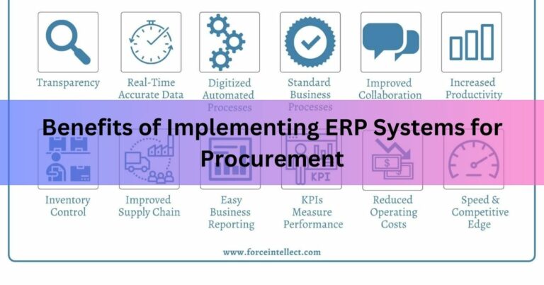 Benefits of Implementing ERP Systems for Procurement